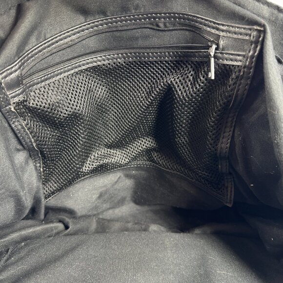 Bebe 3-Piece Bag Set Black with Gold Hardware – Crossbody, Backpack & Tot - Picture 4 of 16